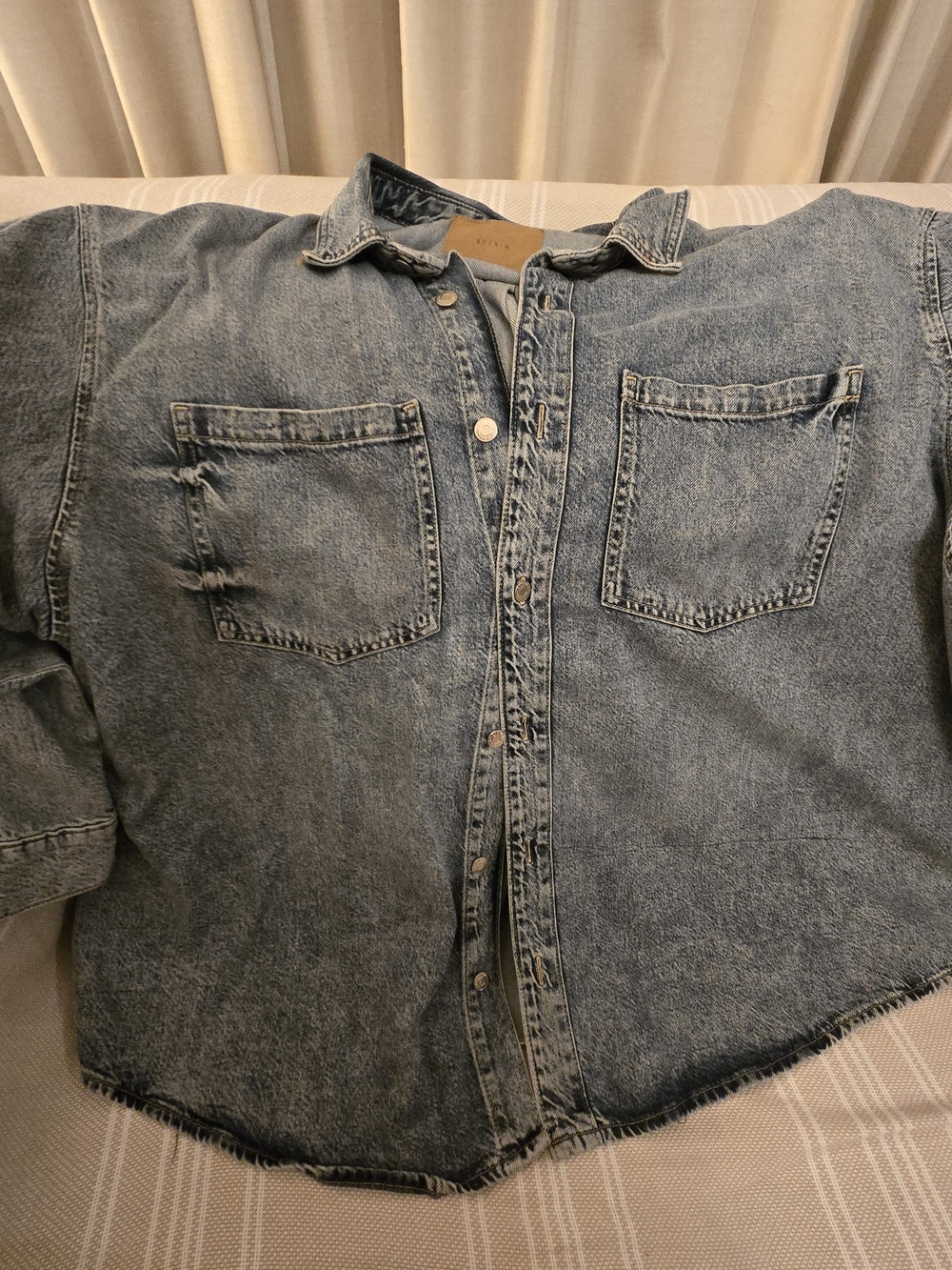 H&M Light Blue Washed Denim Jacket
